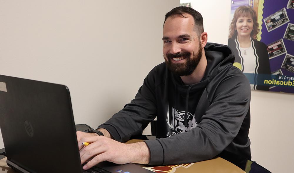 Student at laptop